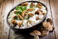 mushroom risotto